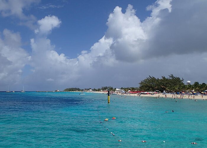Ocean Greeting Card featuring the photograph Grand Turk Beach by Lois Lepisto