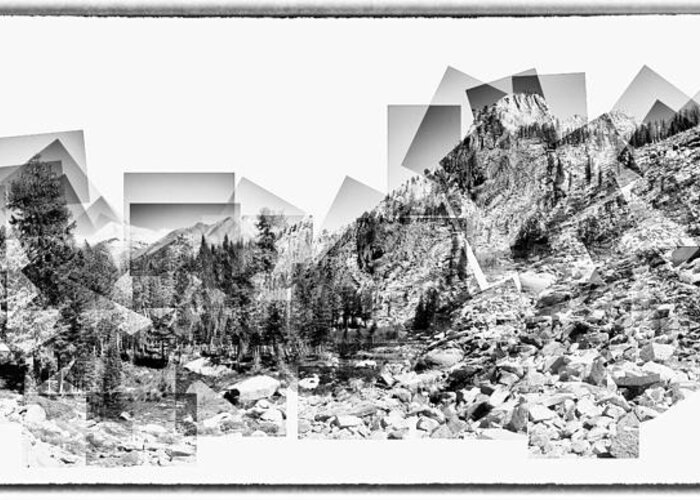 Landscape Greeting Card featuring the photograph Granite Steps Eagle Lake Sequoia National Park California 2012 by Lawrence Knutsson