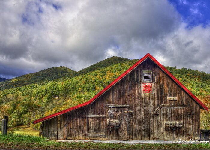 Reid Callaway Blue Ridge Parkway Greeting Card featuring the photograph Great Smoky Mountains Barn by Reid Callaway