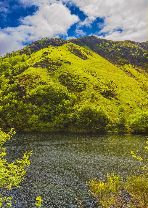 Hills Greeting Card featuring the photograph Green Mountain Green River by Steven Ainsworth