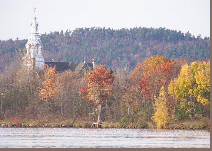 Church Greeting Card featuring the photograph Grenville Quebec - Photograph by Jackie Mueller-Jones