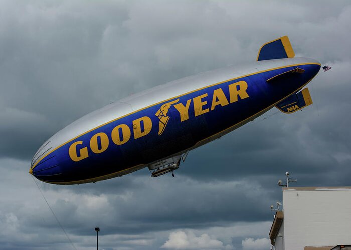 Goodyear Greeting Card featuring the photograph Ground Control to Major Tom by Tikvah's Hope