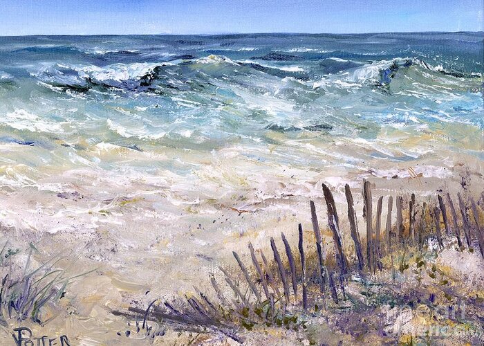 Beach Greeting Card featuring the painting Gulf Coast Perdido Key by Virginia Potter