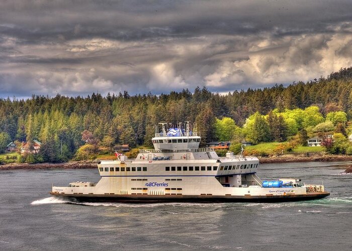 Bc Ferries Greeting Card featuring the photograph Gulf Islands 7 by Lawrence Christopher