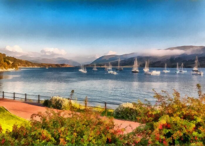 Landscape Greeting Card featuring the photograph Gulf of Ullapool   by Sergey Simanovsky