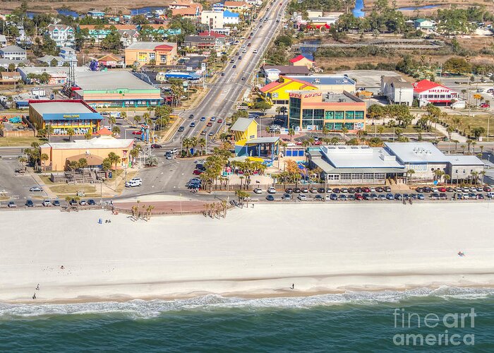 Gulf Shores Greeting Card featuring the photograph Gulf Shores - Hwy 59 by Gulf Coast Aerials -