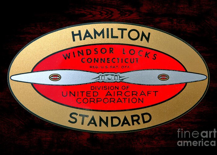 Hamilton Greeting Card featuring the photograph Hamilton Standard Windsor Locks by Olivier Le Queinec