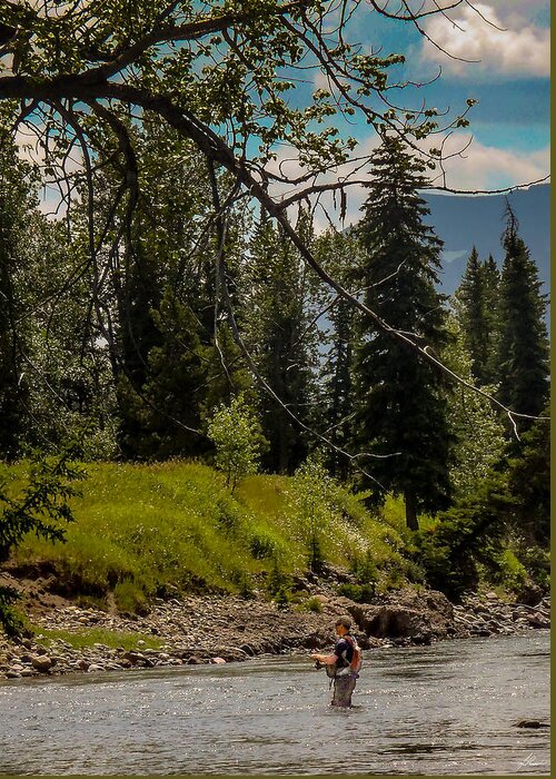 Fishing Greeting Card featuring the photograph Hangin' Out on the Stream by Phil And Karen Rispin