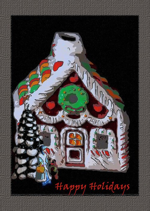 Holidays Greeting Card featuring the mixed media Happy Holidays by Gerlinde Keating