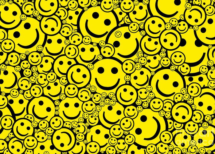 Smiley Greeting Card featuring the photograph Happy Smiley Faces by Tim Gainey
