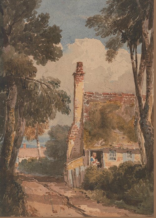 19th Century Art Greeting Card featuring the painting Harborne by David Cox