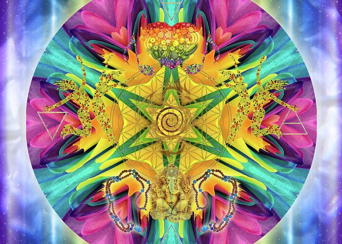  Greeting Card featuring the digital art Harmonics Of Your Soul by Alicia Kent
