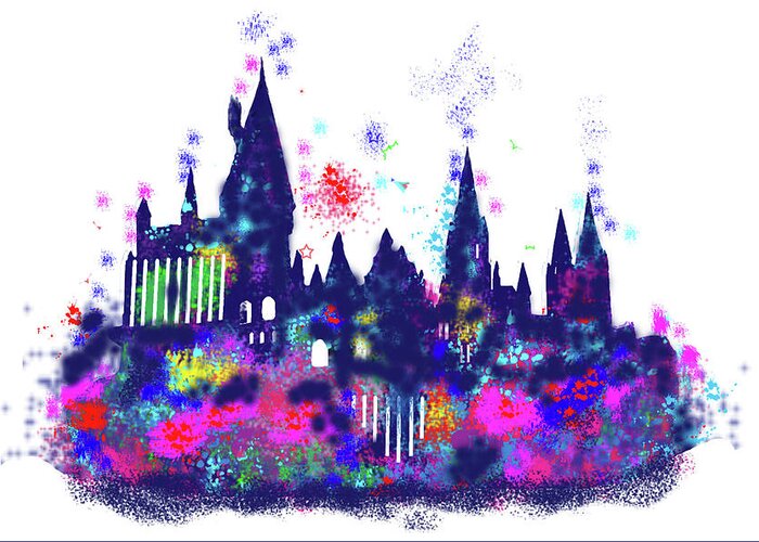 Download Harry Potter Hogwarts Castle Greeting Card for Sale by ...