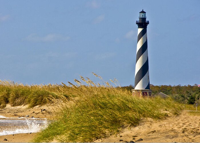 Ocean Greeting Card featuring the photograph Hatteras Lighthouse by Ches Black