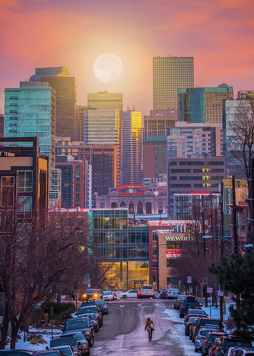 Denver Greeting Card featuring the photograph Headed for the Weekend by Darren White