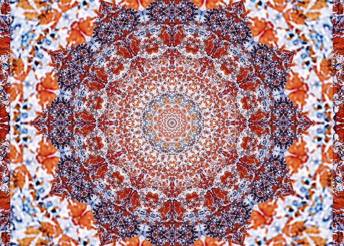 Yoga Art Greeting Card featuring the photograph Healing Mandala 2 by Bell And Todd