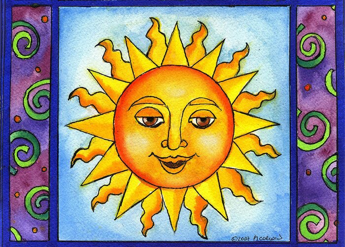 Here Comes the Sun Greeting Card for Sale by Pamela Corwin
