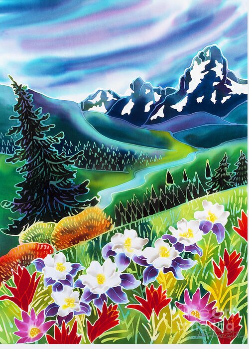 Colorado Greeting Card featuring the painting High Country by Harriet Peck Taylor