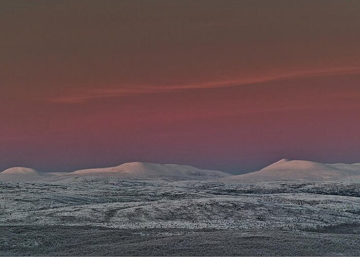 Landscape Greeting Card featuring the photograph Highland Dawn by Pekka Sammallahti
