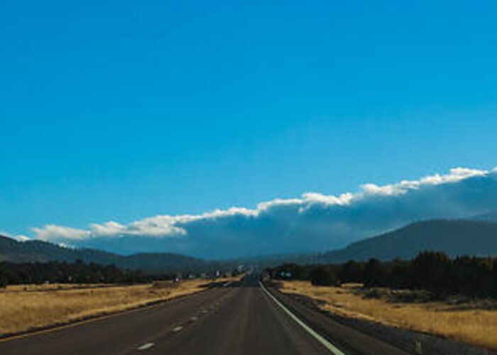 Arizona Greeting Card featuring the photograph Highway to Flagstaff by Ed Gleichman