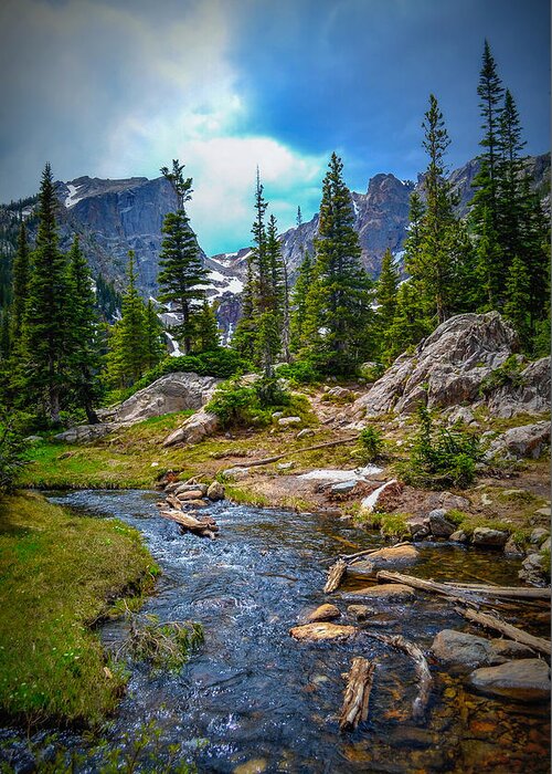 Rocky Mountains Greeting Card featuring the photograph Hiking into the Rocky mountains by Asif Islam