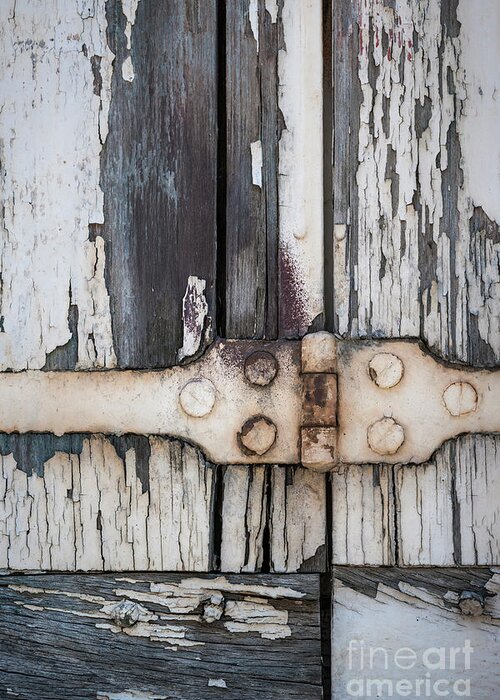 Shutters Greeting Card featuring the photograph Hinge on old shutters by Elena Elisseeva