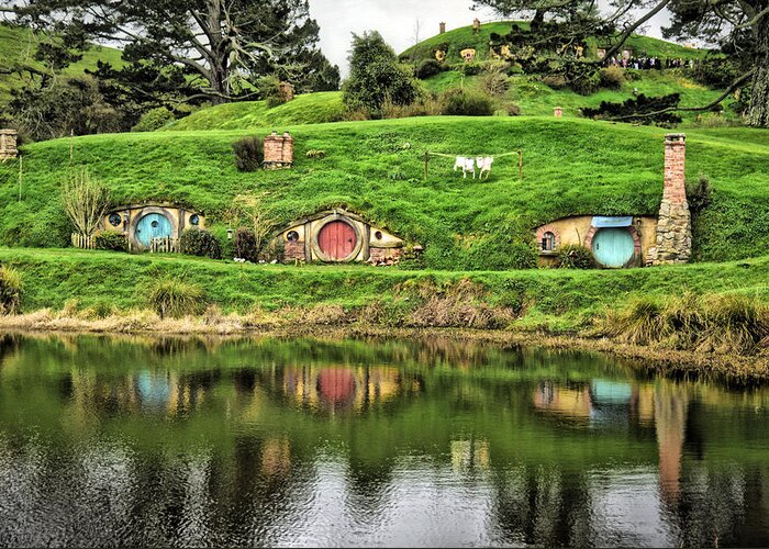 Photograph Greeting Card featuring the photograph Hobbit by the Lake by Richard Gehlbach