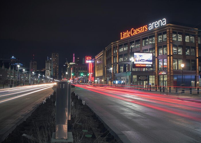 Detroit Greeting Card featuring the photograph Hockeytown, Version 3.0 by Jay Smith