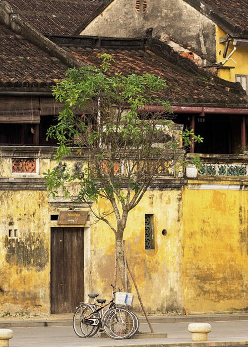Vietnam Greeting Card featuring the photograph Hoi An Tan Ky Wall 04 by Rick Piper Photography