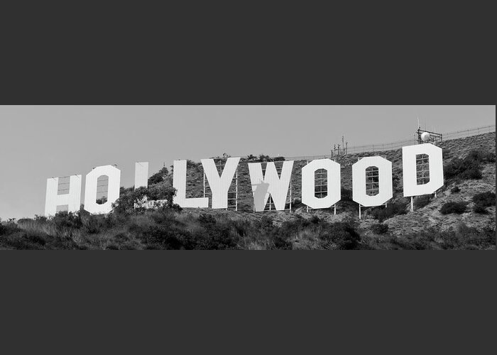 Hollywood Greeting Card featuring the photograph Hollywood Sign by Maj Seda