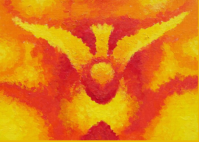 Holy Spirit Greeting Card featuring the painting Holy Spirit by Michele Myers
