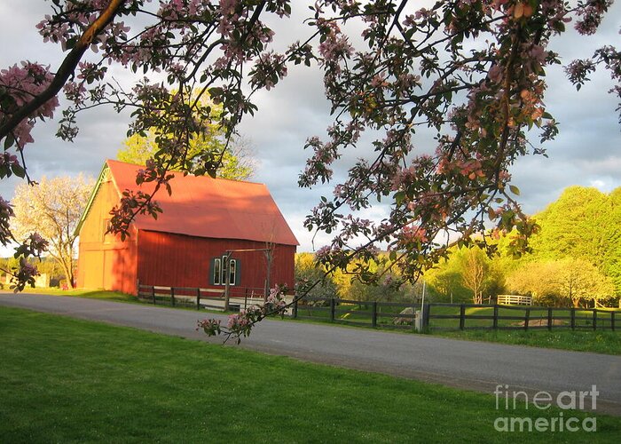 Barn Greeting Card featuring the photograph Home on the Farm by Charlotte Blanchard