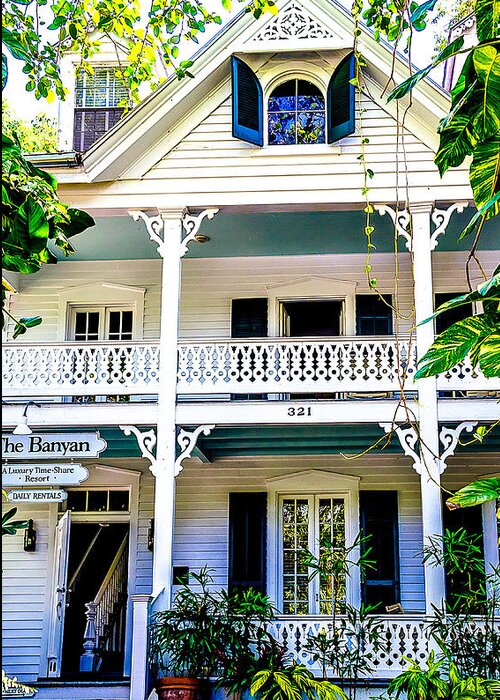 Home Greeting Card featuring the photograph Homes of Key West 2 by Julie Palencia