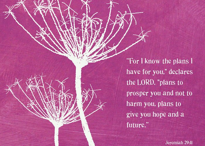 Hope Greeting Card featuring the mixed media Hope and Future by Linda Woods