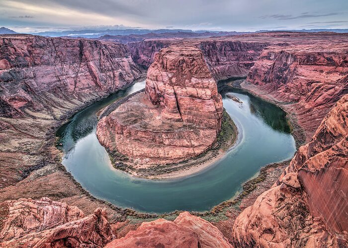 Horseshoe Bend Greeting Card featuring the photograph Horseshoe Bend Arizona by Todd Aaron