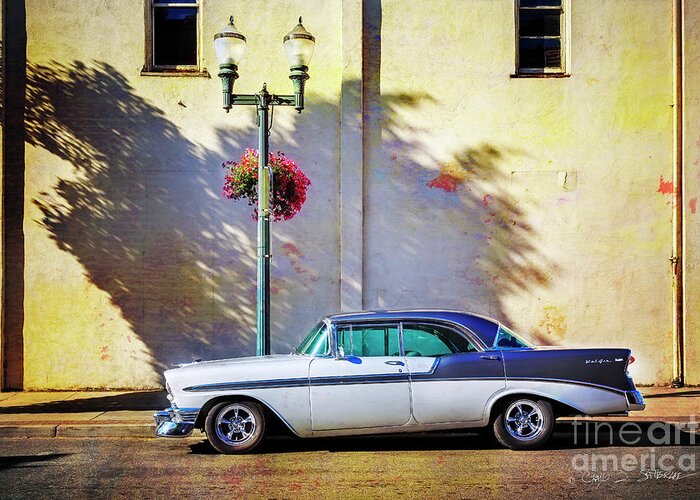 Tranquility Greeting Card featuring the photograph Hot Rod Bel-Air by Craig J Satterlee