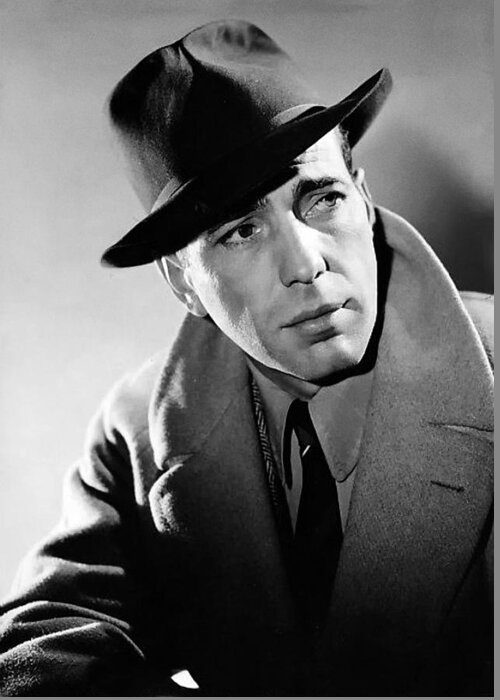 Humphrey Bogart Greeting Card featuring the photograph Humphrey Bogart by Mountain Dreams