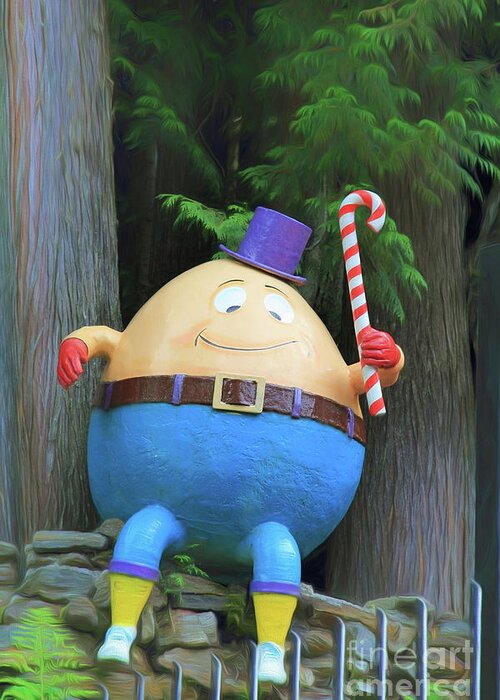 Humpty Dumpty Greeting Card featuring the photograph Humpty Dumpty by Eva Lechner