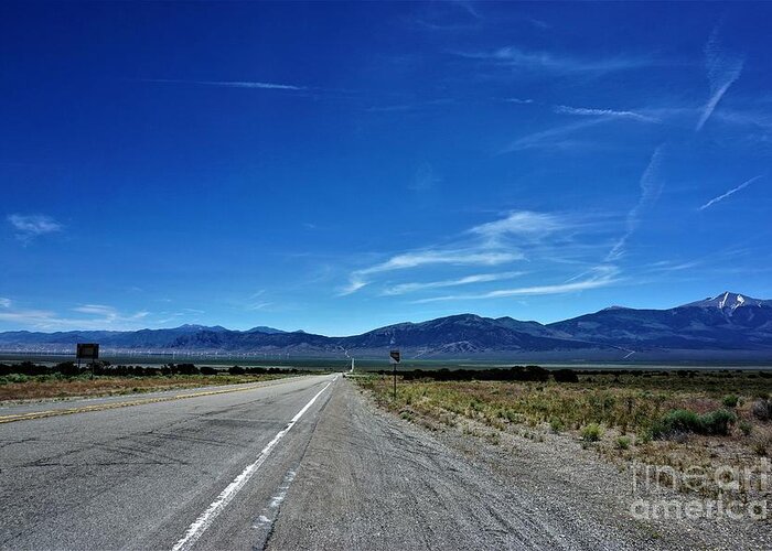 Nevada Greeting Card featuring the photograph HWY 50, Nevada by Merle Grenz