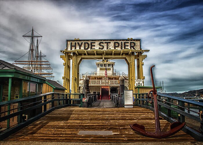 Hyde Street Pier Greeting Card featuring the photograph Hyde Street Pier by Marnie Patchett