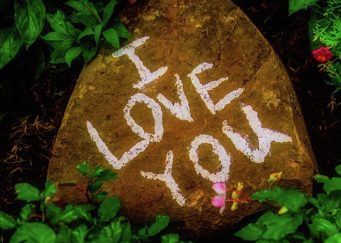 I Love You Greeting Card featuring the photograph I Love You Rock by Garry Gay