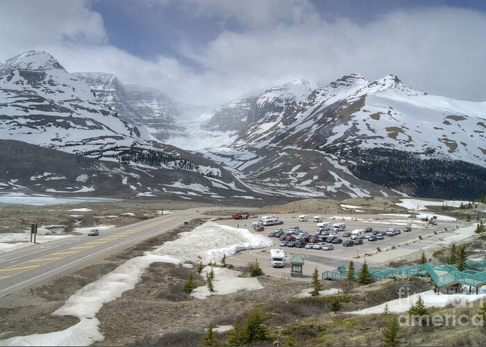 Alberta Greeting Card featuring the photograph Icefields Parkway Highway 93 by David Birchall