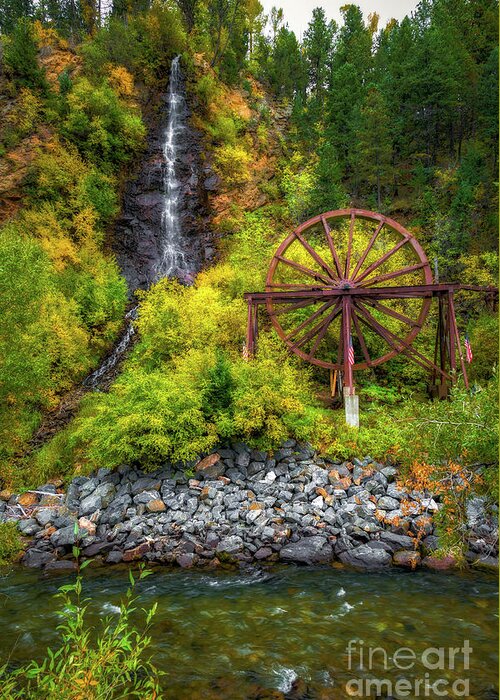 Jon Burch Greeting Card featuring the photograph Idaho Springs Water Wheel by Jon Burch Photography