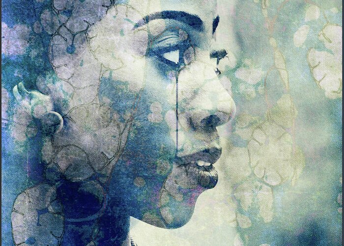 Portrait Greeting Card featuring the digital art If You Leave Me Now by Paul Lovering