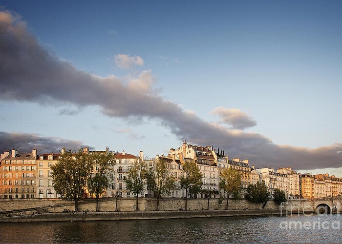Photography Greeting Card featuring the photograph Ile Saint Louis Paris by Ivy Ho