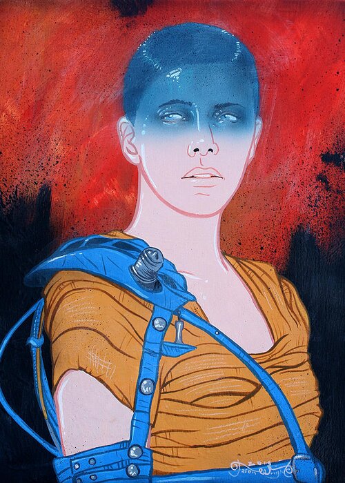 Imperator Furiosa Greeting Card featuring the painting Imperator Furiosa Original Available by Jason Wright