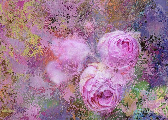 Roses Greeting Card featuring the photograph Impressionnist Roses by Eva Lechner