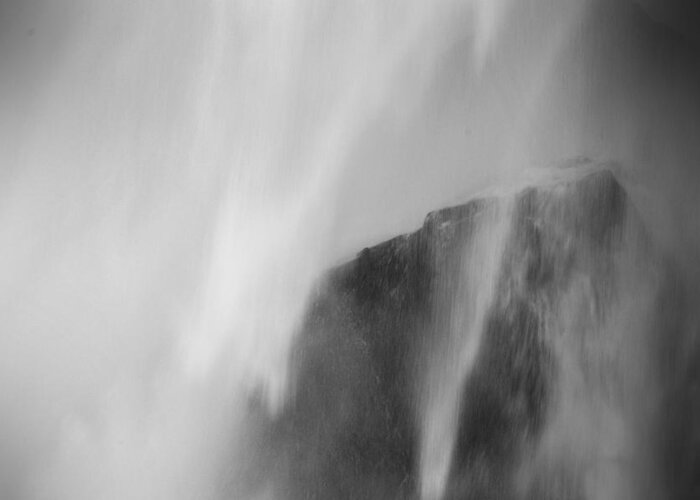 Waterfall Greeting Card featuring the photograph In the Midst of the Mist by Nadalyn Larsen