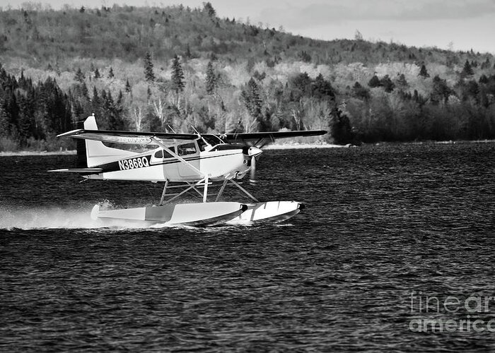 Scenic Tours Greeting Card featuring the photograph Incoming Bnw by Skip Willits