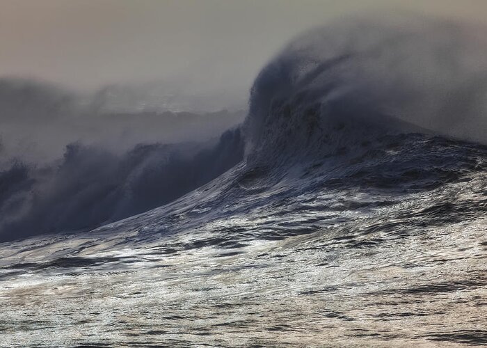 Wave Greeting Card featuring the photograph Incoming by Mark Alder